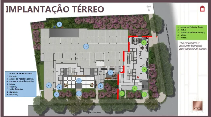Iconyc The Residences - IMPLANTAÇÃO DO TERREO