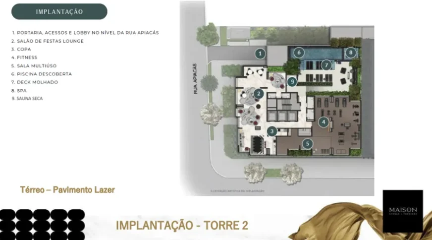 Maison Cyrela Perdizes Apartments - Implantação Lazer