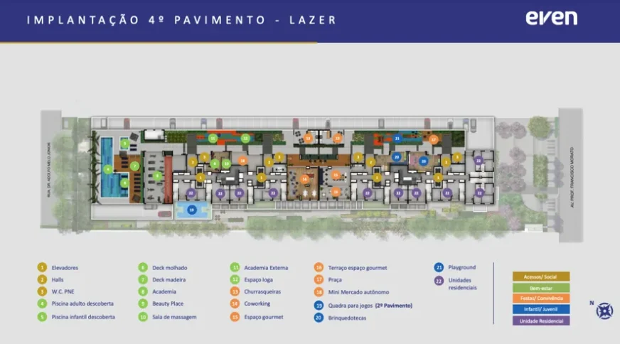 Modo Butantã - IMPLANTAÇÃO 4º PAV - LAZER